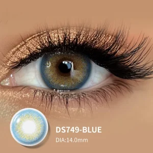 Miiemo CO3 426 BLUE Natural Look Blue Soft Contact Lenses with 38% Water Content Enhance Eye Color & Daily Comfort Breathability