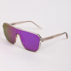 Mirror Lens UV400 Sunglasses with PC and CP Square Frame for Women and Men, Custom Logo