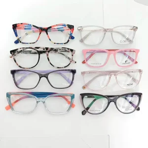 Mixed Acetate Optical Eyeglass Frames for Women