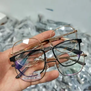 Mixed Metal Optical Frames Durable Lightweight Unisex Daily-Wear Eyeglasses Frames