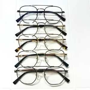 Mixed Metal Vintage Optical Eyeglass Frames for Unisex with Multi-Color Designs