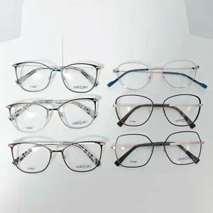 Mixed Titanium Optical Eyeglass Frames Unisex Business Spectacle Frames