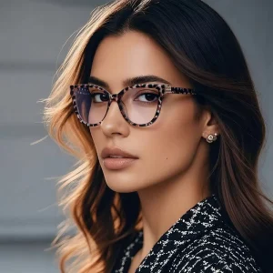 Model 2282 Cat Eye Optical Glasses TR90 Eyeglasses Frame for Female Custom Logo Glasses Fashion Ready Stock Frame for Myopia