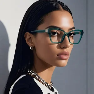 Model 2283 Trendy Cat Eye Glasses TR90 Optical Eyeglasses Frame for Female Custom Logo Glasses Ready Stock Frame for Myopia