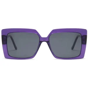 Model 32921 Oversized Square Polarized Sunglasses with Acetate Frames