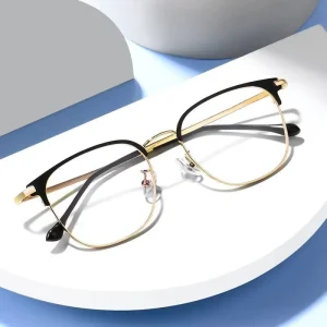 Modern Metal Retro Computer Optical Eyeglass Frames for Men and Women