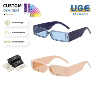 Modern Unisex Punk Small Frame Square Polarized UV400 Sunglasses