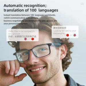 Modular AI Smart Glasses Detachable Frame AI Translation Voice Assistant Audio Sunglasses for Men and Women
