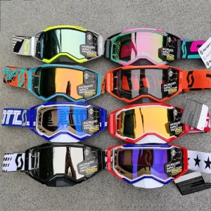 Motorcycle Cycling Sports Riding Goggles Anti-fog Lenses PC Frame