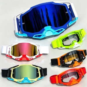 Motorcycle MX Goggles UV400 Windproof Off Road Dirt Bike Eyewear Wide View Cycling Glasses for MTB Downhill Racing