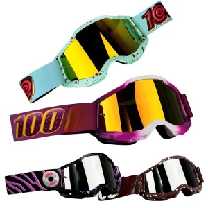 Motorcycle Motocross Goggles Cycling Ski Windproof PC Frame UV400 Photochromic Lenses Lightweight Half Face
