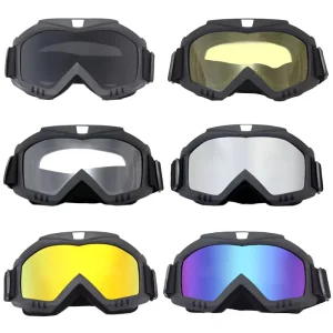 Motorcycle Motorsport Safety Goggles Lightweight Silicone Protective Glasses with PC Lenses