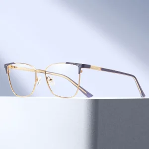 Ms 81581 Optical Eyewear Trending Cat Eye Metal Frame Eyeglasses Blue Light Blocking Fashion Design Optical Glasses
