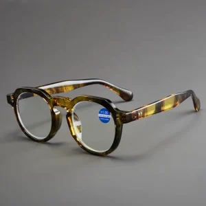 Multi Color Oversized Classic Vintage Optical Eyewear Frames Round Women’s Anti-Blue Light Reading Glasses