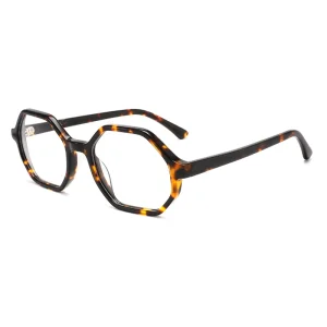 Multi-Color Plastic-Lens Reading Glasses with Transparent Lenses, Blue and Black Frames