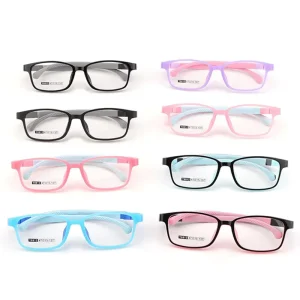 Multi Color Soft Silicone Gel Children’s Eyeglasses Kids Prescription Glasses Frame Spectacles for Boys and Girls