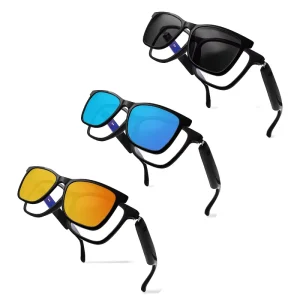 Multi Functional Smart Sunglasses Wireless BT Audio Headset Outdoor Sport Anti Blue Eyeglasses Music Calling Photo Taking JT JS