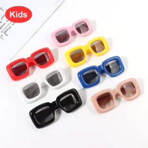 Multicolor Y2K Square Kids Sunglasses