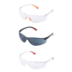 Multifunctional Exclusive Eye Protection Equipment Colored Frame Anti Scratch Windproof Safety Goggles With Clear and Gray Lens