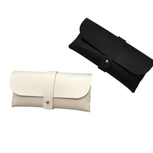 Multifunctional PU Leather Eyeglass Case Set with Soft Pouch