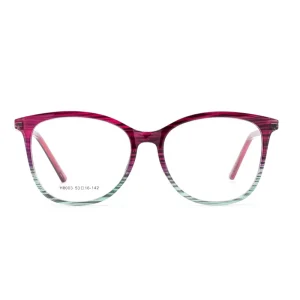 Multiple Specifications Solid Optical Metal Eyeglass Frame with Print Decoration
