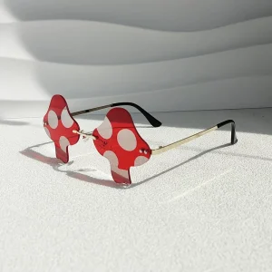 Mushroom-Shaped Frameless Sunglasses UV400 Unisex