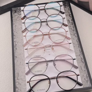 N 026 Pure Titanium Full Rim Patchwork Glasses Retro Vintage Designer Style Comfortable Classic Eyewear NO MOQ