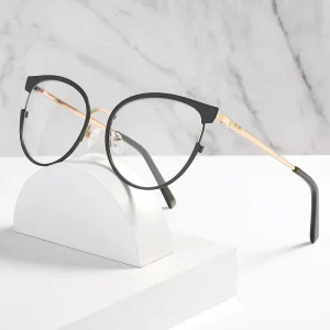 NEW Arriving Women Metal Cat Eye Eyewear Thin Optical Eyeglasses Frames Fashion Spectacle Frames