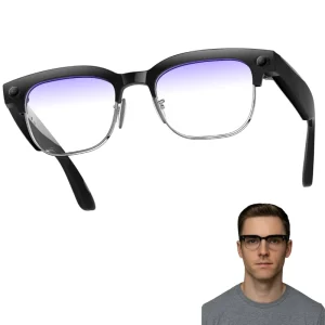 NX Z6 AI Smart Glasses with 32MP Camera 4K Stabilized Video Real-Time Translation Recognition Dual-Microphone Noise Reduction IP65