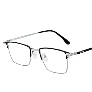 Natural Crystal Reading Glasses Men Women Anti-Blue-Light Transparent Lenses for Long Faces