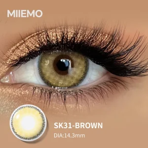 Natural Gray Colored Contacts HEMA Material 38% Water Content Soft Circle Lenses