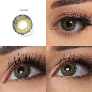 Natural Look 3-Tone Soft Colored Contact Lenses, 1-Year, OEM Paper Box