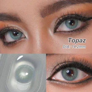 Natural Soft Color Contact Lenses 38% Water Content 8.6mm Base Curve 0.08mm Thickness Half Year Supply Two Pieces