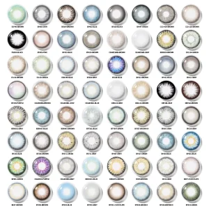 Natural Three Tone Soft Contact Lenses 38% Water Content 14.2mm Diameter 8.5mm Base Curve Two Pieces for Dark Eyes