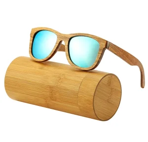 Natural Wooden Handmade Polarized Sunglasses with Cases