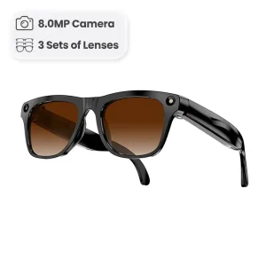 New AI Glasses with 800W Pixel 4K Camera Audio for Men Video Recording Smart Eyewear lentes inteligentes con camara for Travel