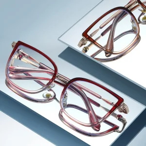 New Anti blue Light Premium TR90+ Metal Eyeglass Frames Fashion Trendy Eyeglass Frame