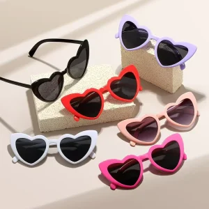 New Arrival Blue Red Full Love Colorful Heart Shaped Sun Glasses Eyewear Fashion Wedding Party Decoration UV400 Sunglasses