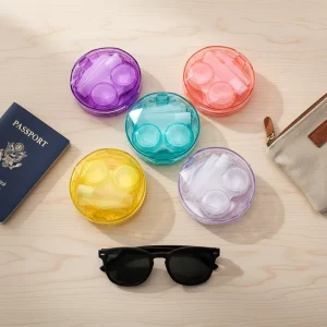New Arrival Contact Lens Travel Kit Cosmetic Contact Lenses Box Colorful Contact Lens Case for Eye