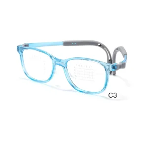 New Arrival Designer Silica Gel Material Adjustable Frame Foldable Oval Eyeglasses Blue Anti Light Glasses TR90 Kids Eyewear