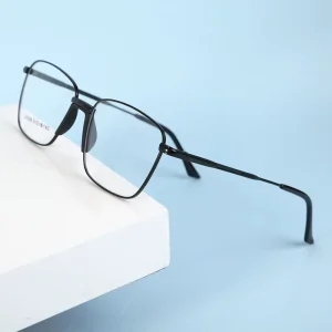 New Arrival Square Metal Optical Frames Prescription Eyewear Myopia Hyperopia Black Brown Golden Silver 6 Colors Unisex Eyewear