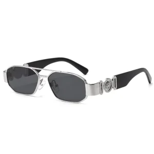 New Arrivals Fashion Sunglasses Women Double Bridge Trendy Small Square Shades Vintage Popular Sun Glasses for Men