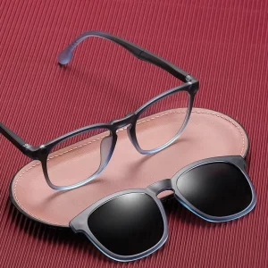 New Arrivals Fashion Vintage Shades Blue Light Blocking Glasses Tr90 Polarized 2 in 1 Magnetic Uv400 Sunglasses