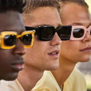 New Arriving 16 Colors Rectangle Sunglasses Classics Small Frame Candy Color Transparent Eyewear Fashion Vacation Accessories