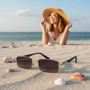 New CAR Men Women Designer Luxury Sunglasses Small Square Frame Full Rim UV400 Business Casual Fashion Trendy Brand Sun Glasses