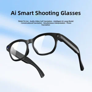 New CY03 AI Smart Glasses 8MP HD Camera Video Recording Wireless Audio Sunglasses ChatGPT Voice Control Live Stream