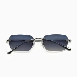 New Collection Rimless Rectangle Sunglasses for Unisex Hypoallergenic UV400 Protection Ultra Lightweight Design