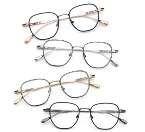 New Design Stainless Steel Optical Frame Classic Eyeglasses Frames for Men Women