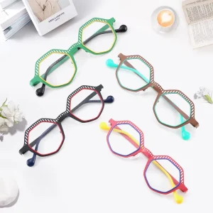 New Designer Optical Glasses Modern Eyewear Men Women Personalized Colorful Metal Glasses Frames
