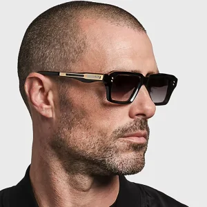 New European American Fashion Square Frame Men’s Sunglasses Unique Small Frame High End Trendy UV400 Full Frame